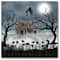 Courtside Market; Courtside Market® Moonlit Haunted House Halloween Gallery-Wrapped Canvas Wall Art; Category:Halloween Wall Decor; Image:2